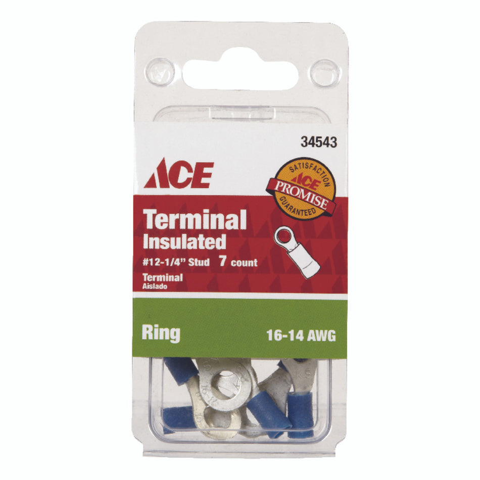 TERMINAL RING 16-14 AWG 1/4 STUD