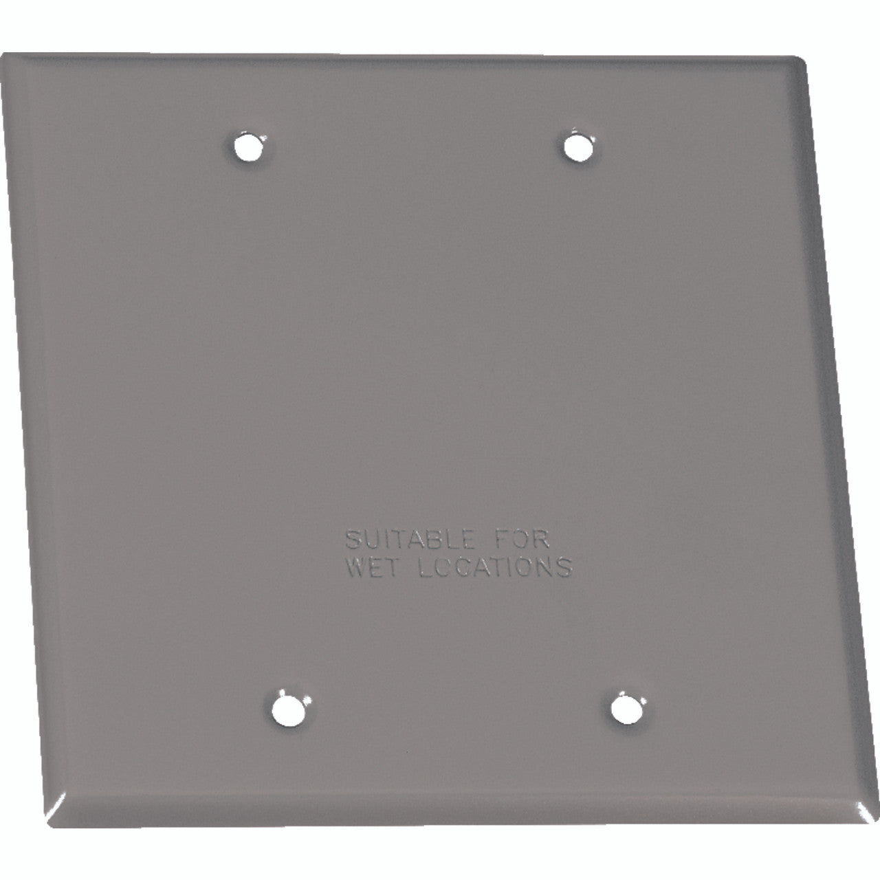 blank cover 2 gang gray gray wall plate 2-gang