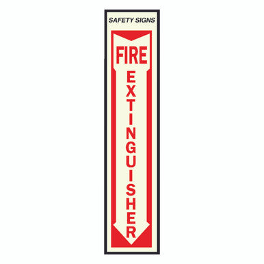 SIGN SAFETY FIRE EXTINGUISHER 4 X 18