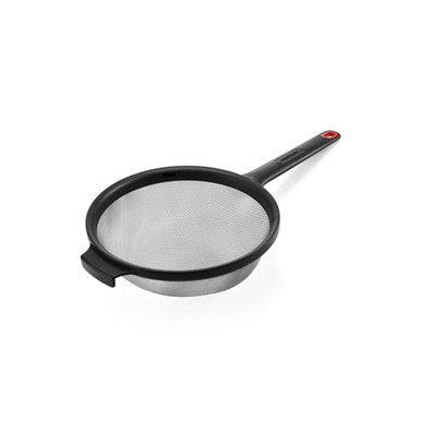 3-1/2 inch L Black Silver Plastic Stainless Steel Strainer