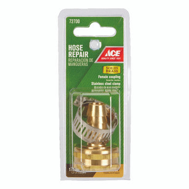 Ace 1/2 in. Hose Barb x 3/4 in. FHT Brass Threaded Female Hose Repair
