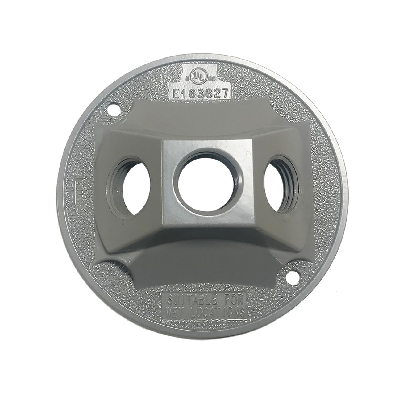 round cover 3 hole gray electrical supply