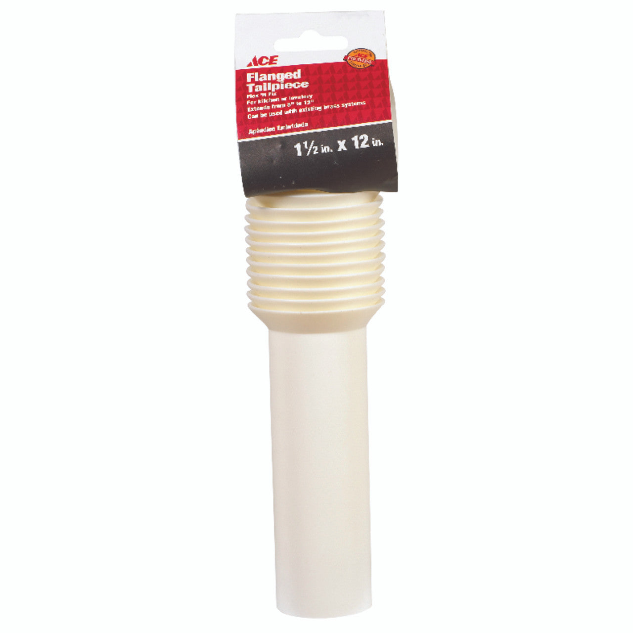 ace 1-1/2 in. dia. x 12 in. l plastic tailpiece plumbing plumbing supply
