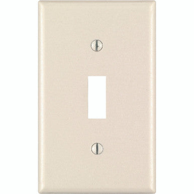 Switch Plate 1 Gang Light Almond
