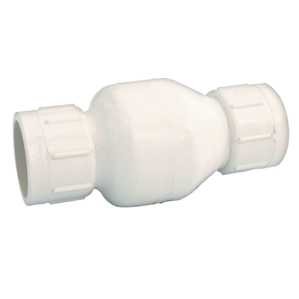NDS 1/2 in. Dia. x 1/2 in. Dia. Plastic Spring Loaded Check Valve