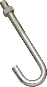 BOLT J WITH NUT 3/8 X 5