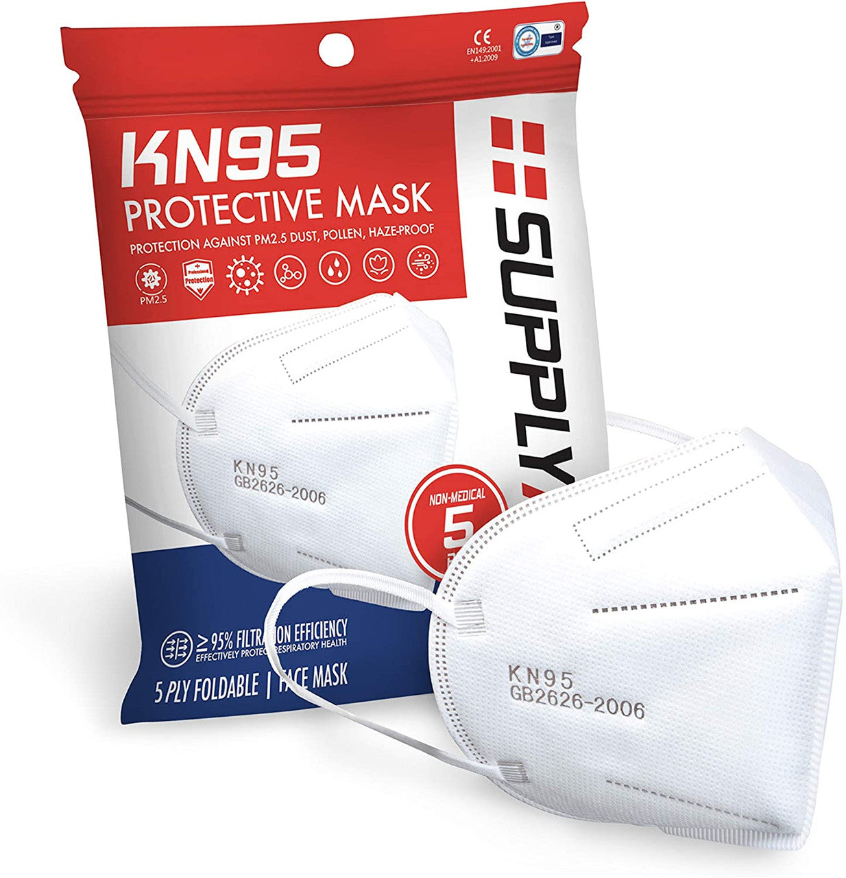 kn95 non-medical protective mask, 5-pack hand tool