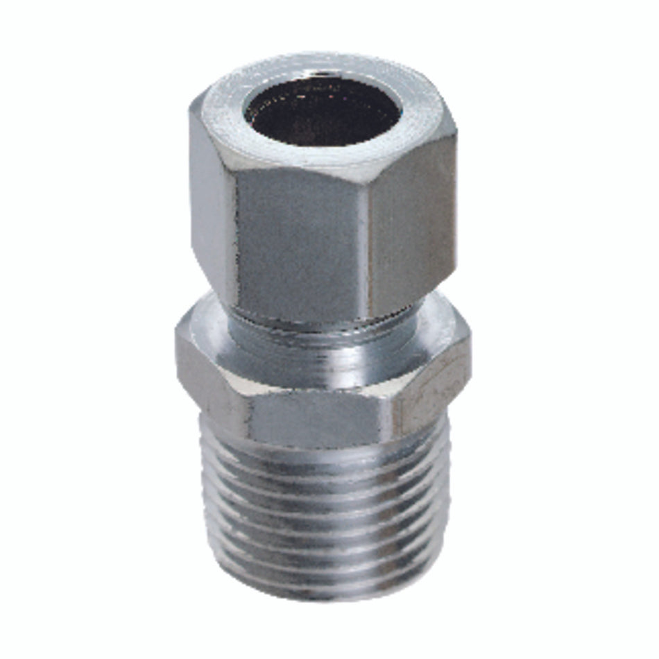 Ace 3/8 in. MPT x 3/8 in. Dia. Compression Brass Straight Connector