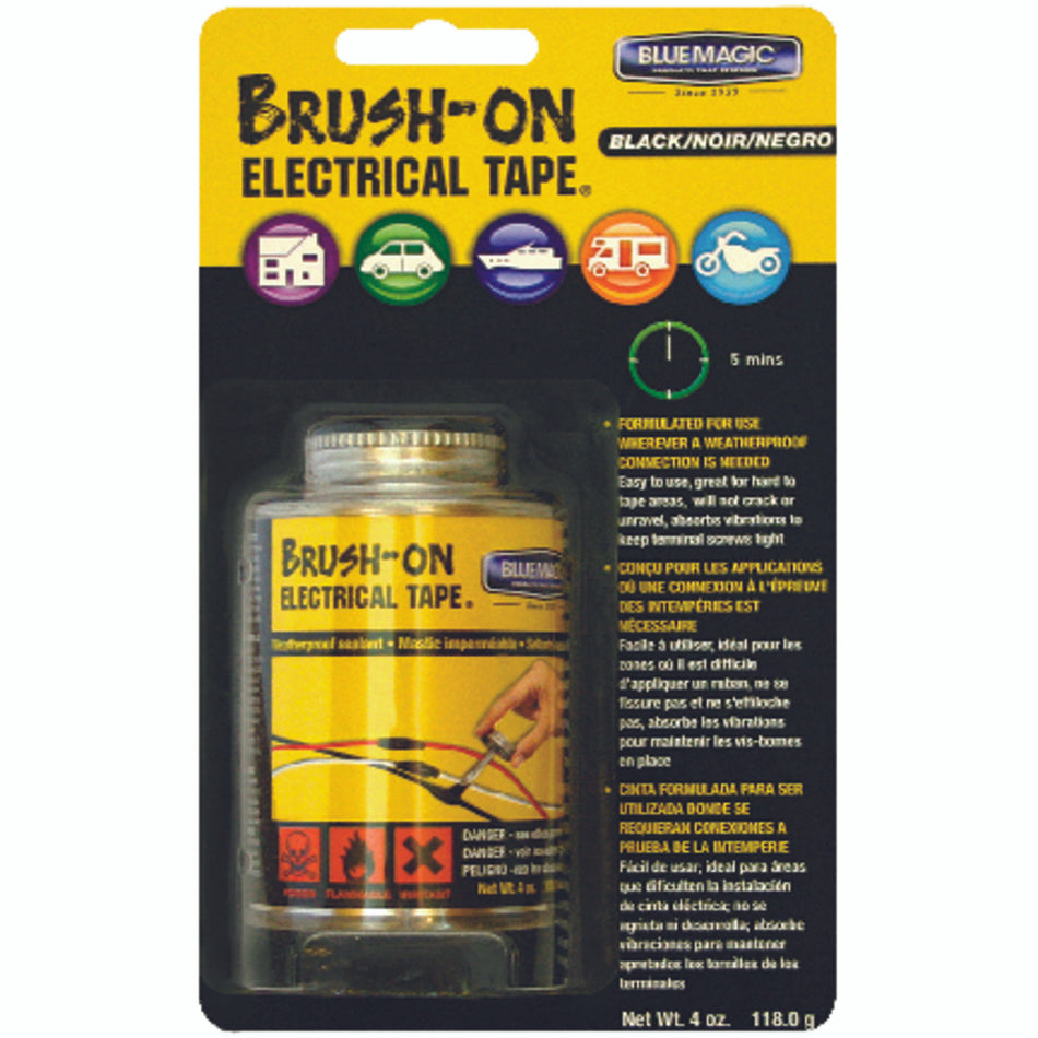 TAPE ELECTRICAL LIQUID 4 OUNCE BLACK