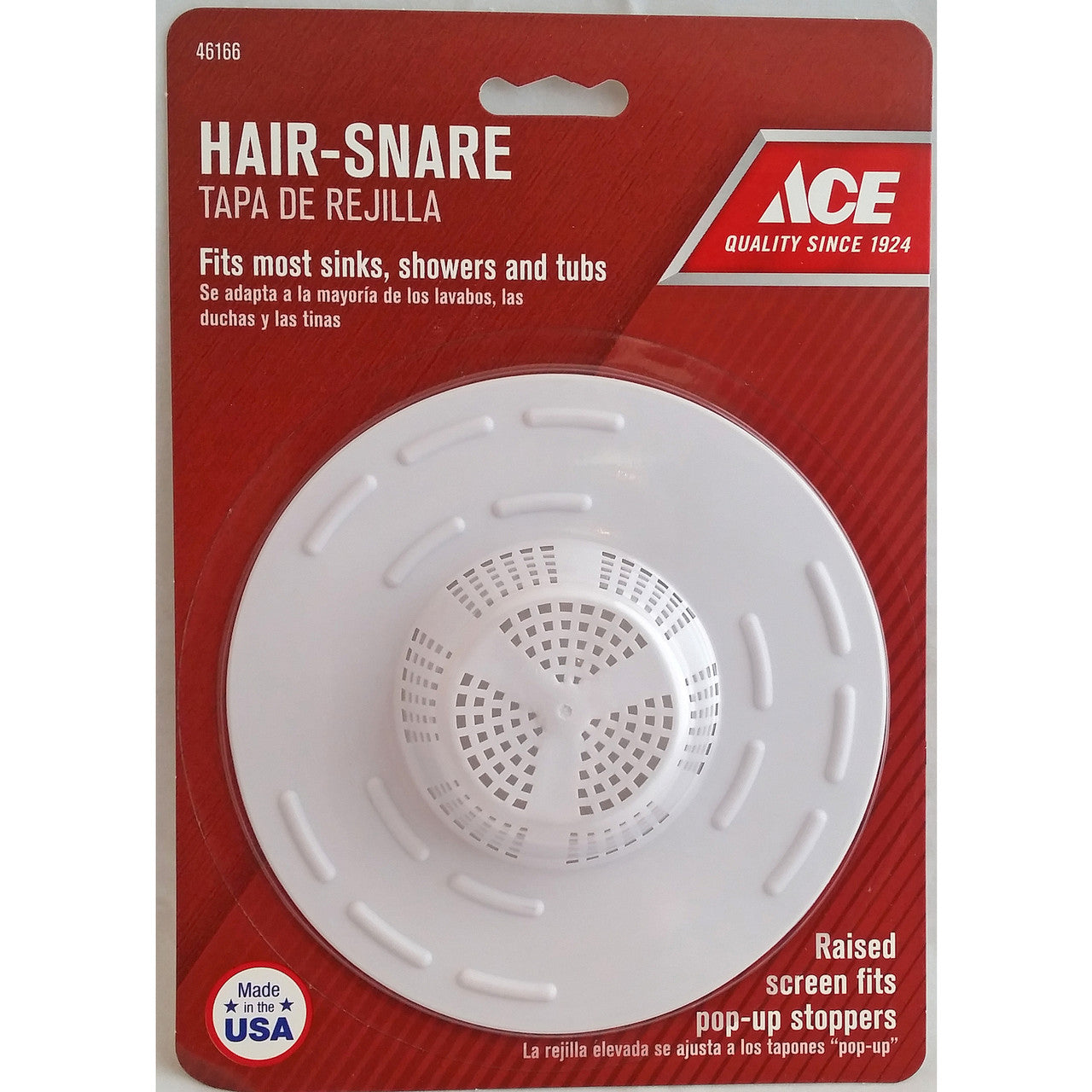 ace hair snare 5 in. dia. plastic sink strainer plumbing strainer