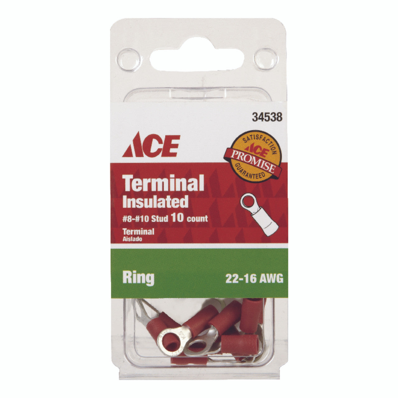 ring terminal 22-16 AWG insulated crimp wire connector