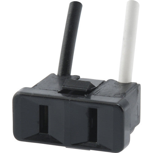 2-prong black range outlet (15 amp-125 volt) electrical supply