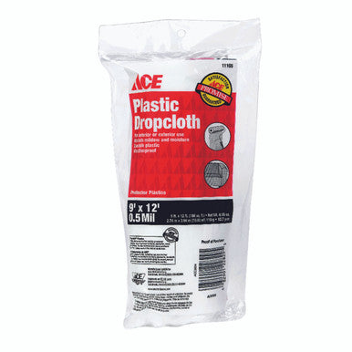 ACE 9 ft. W x 12 ft. L x 0.5 mil Plastic Drop Cloth 1 pk