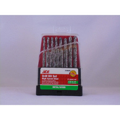 BIT DRILL 17 PIECE HIGH SPEED SET ACE