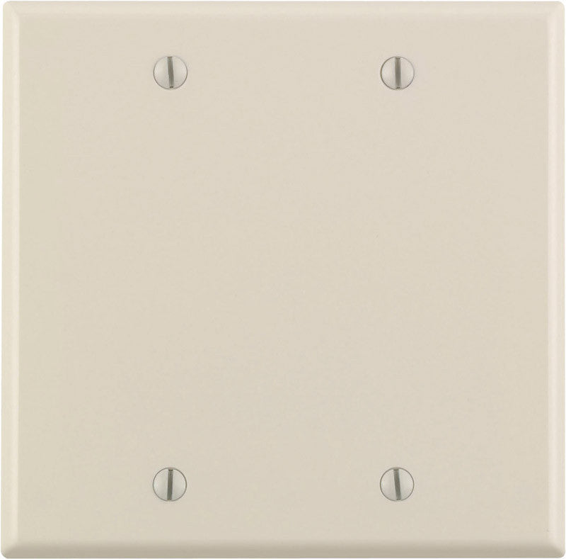BLANK PLATE 2 GANG LIGHT ALMOND