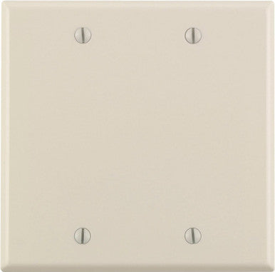 Blank Plate 2 Gang Light Almond