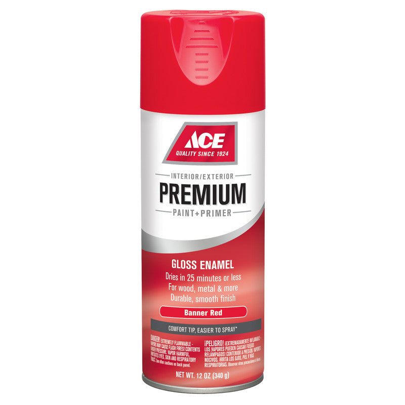 gloss red premium enamel spray paint