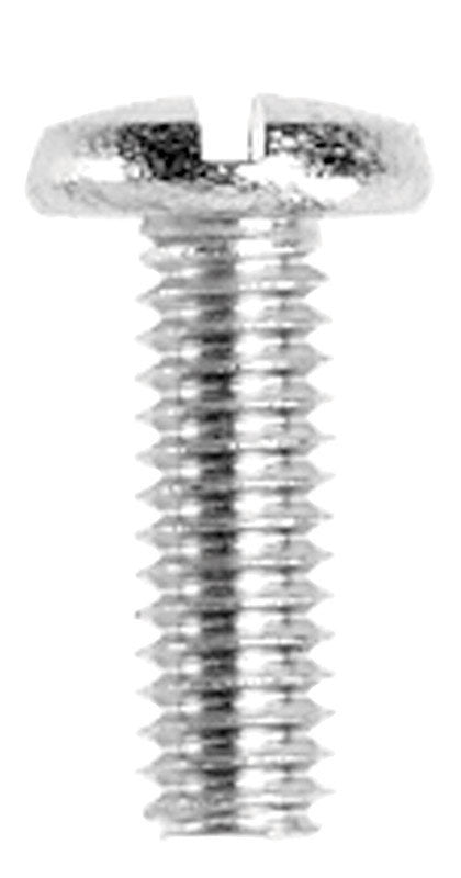 Danco No. 8-32 x 1/2 in. L Slotted Binding Head Brass Faucet Handle Screw 1 pk