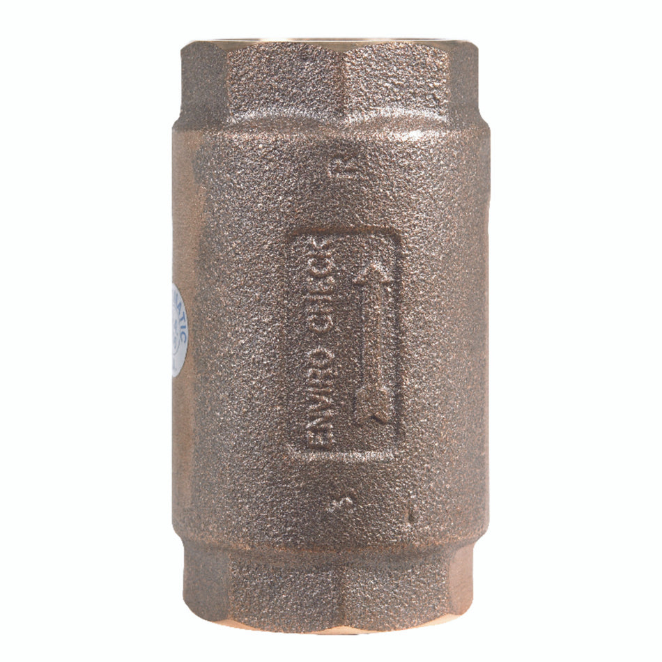 Campbell Flomatic 1-1/2 in. Dia. x 1-1/2 in. Dia. Red Brass Spring Loaded Check Valve