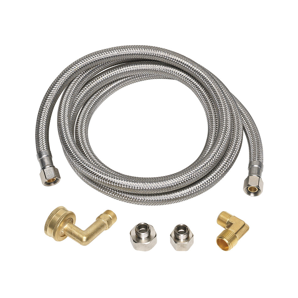 Ace 3/8 in. Compression x 3/8 in. Dia. Compression 60 in. Braided Stainless Steel Supply Line