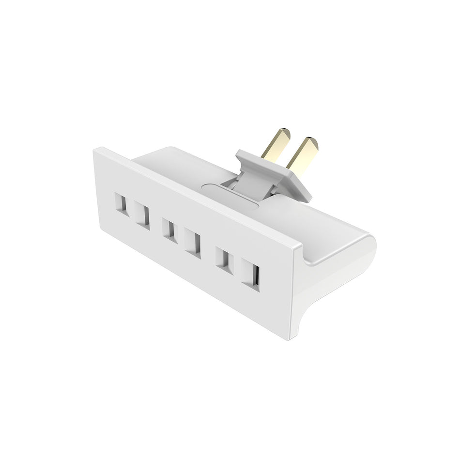 SWIVEL TAP 3 POLE POLARIZED WHITE