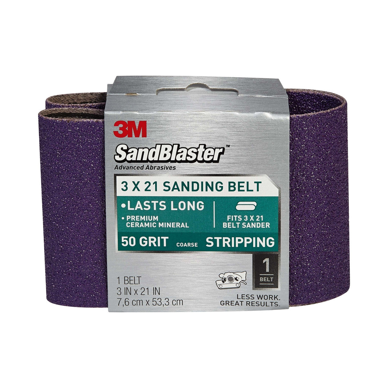 ceramic belt 50 grit sanding abrasive surface prep