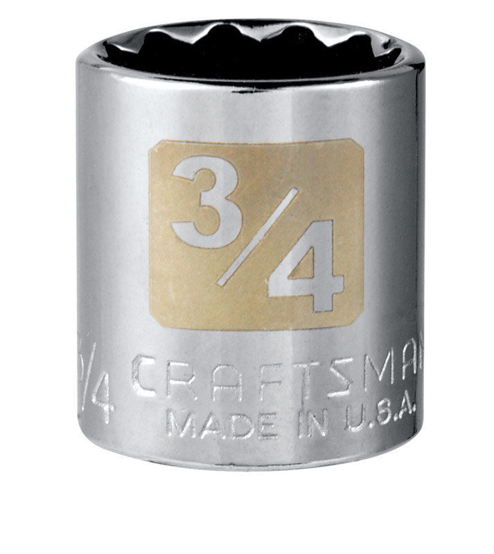 craftsman socket 3/8 drive 3/4 12 point  socket ratchet