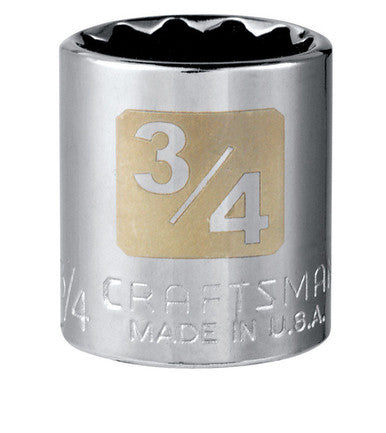 Craftsman Socket 3/8 Drive 3/4 12 Point