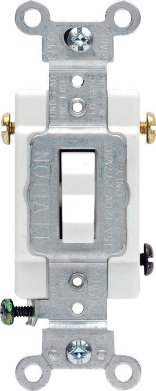 SWITCH COMMERCIAL 3 WAY 15 AMP WHITE