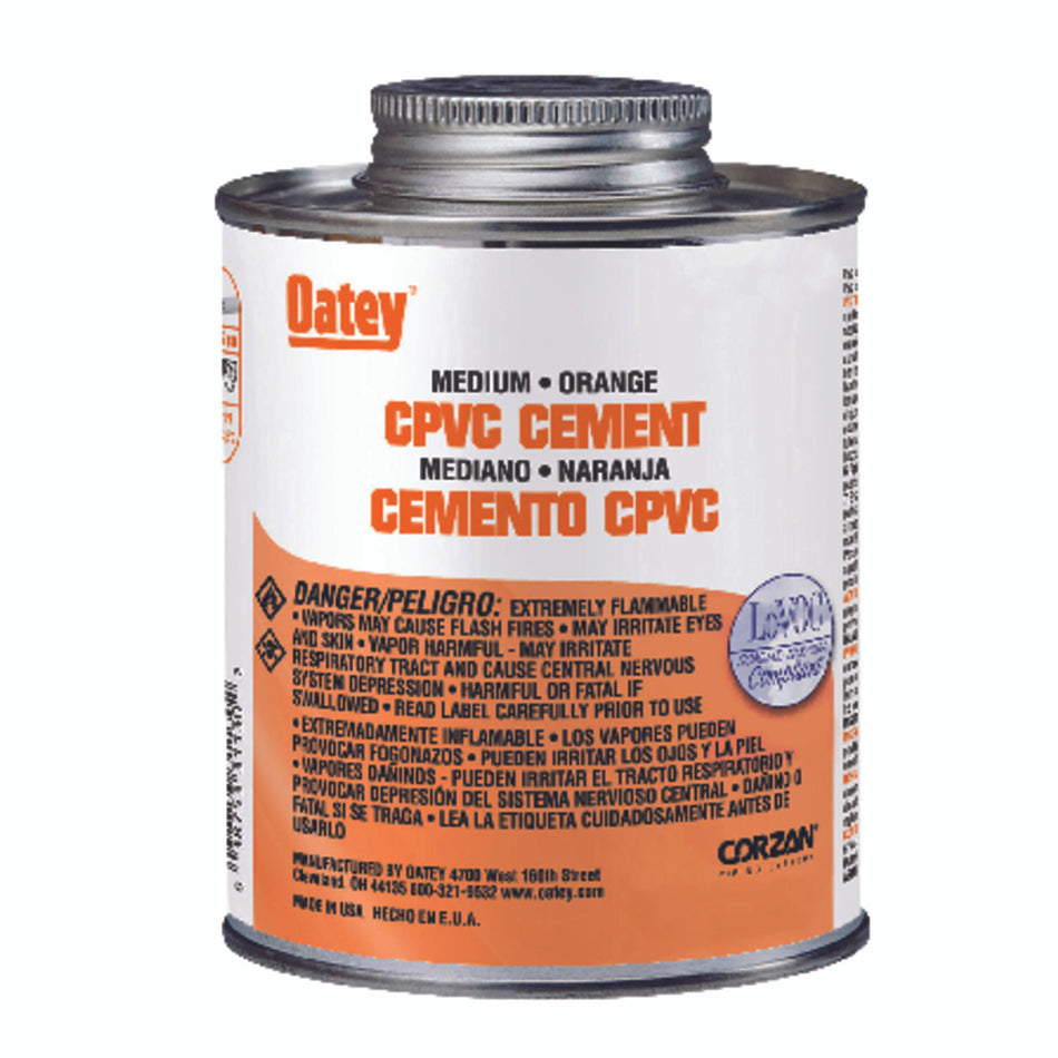 Oatey Orange Cement For CPVC 32 oz.