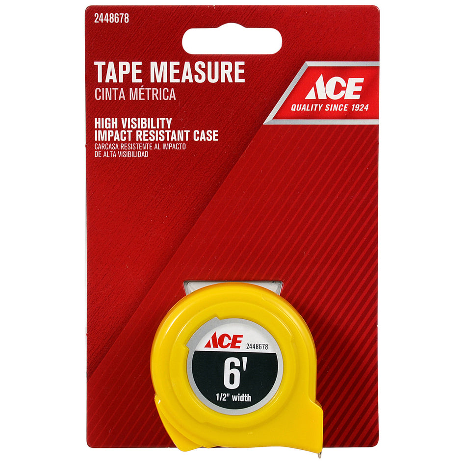 tape ruler 1/2 x 6 foot high visibility measuring tape 6 ft. layout tool
