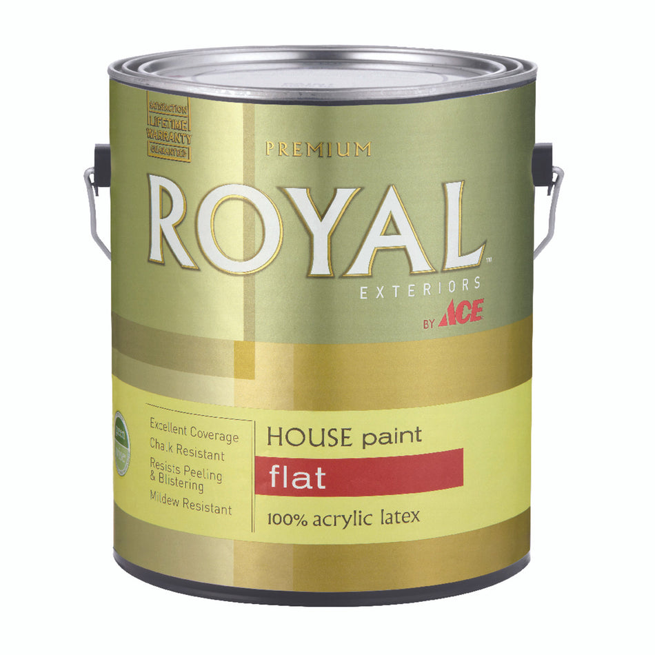 Ace Royal Flat Neutral Base Acrylic Latex House Paint & Primer 1 gal.