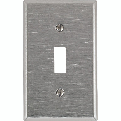 Switch Wall Plate 1 Gang Steel