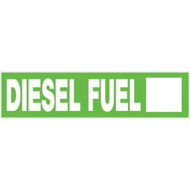 Adhesive Diesel Fuel Sign (2" x 8")