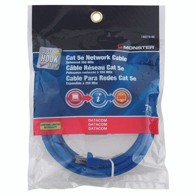 Cable CAT 5E 7 Foot Blue