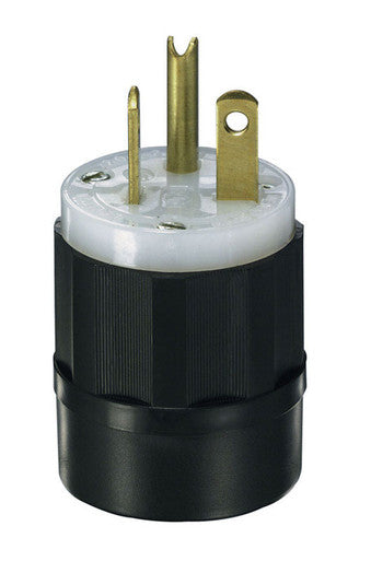 Ground Plug 3 Wire 20 Amp Black