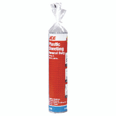 ACE Plastic Sheeting 3 mil x 10 ft. W x 25 ft. L Polyethylene Black