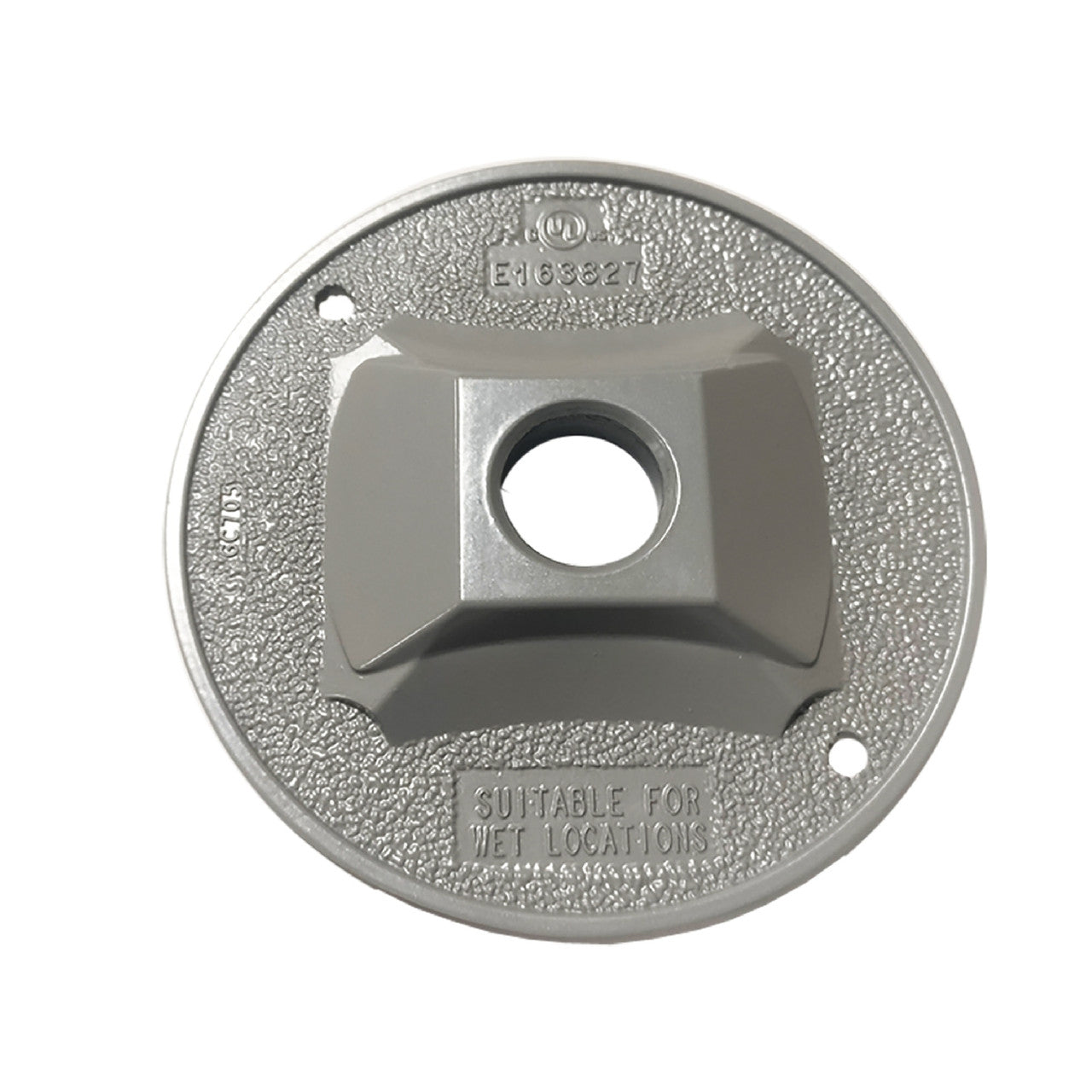 round cover 1 hole gray electrical supply