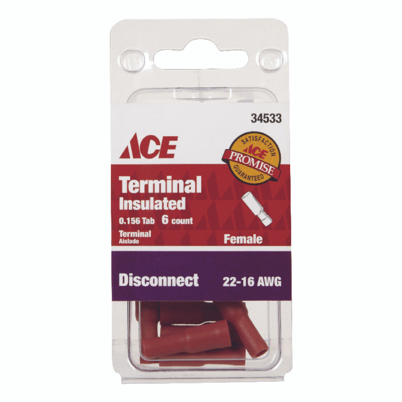 bullet connector 22-16 AWG insulated crimp wire connector