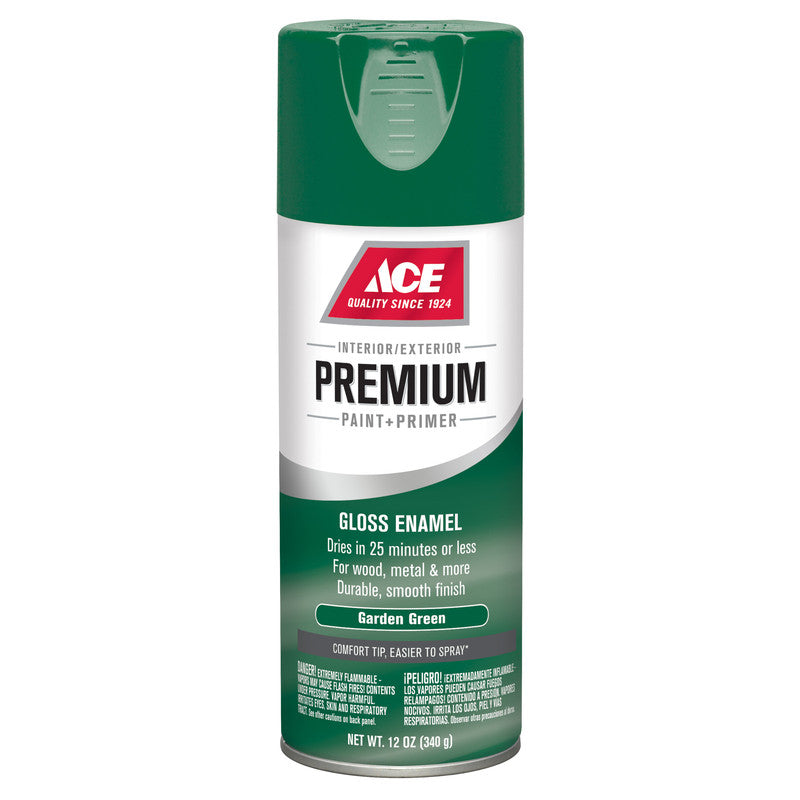 SPRAY PAINT ACE GLOSS GARDEN GREEN