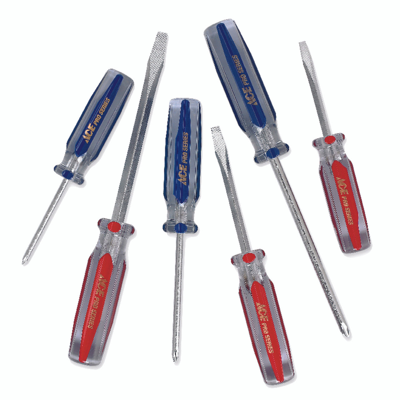 screwdriver set 6 piece ace multi-tip screwdriver hand tool