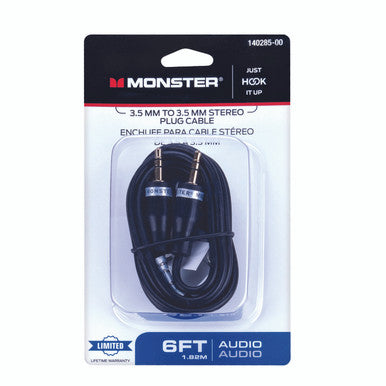 Cable Stereo 6 Foot Black