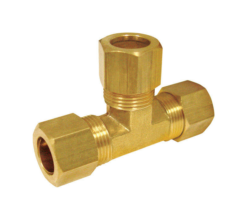JMF lead-free brass tee 5/16 FPT NPT plumbing fitting