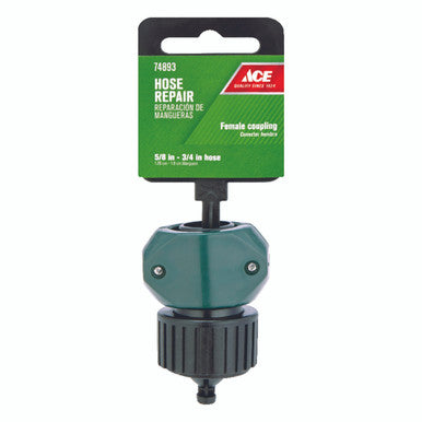 Ace 5/8 & 3/4 in. Nylon/ABS Threaded Female Hose Mender Clamp