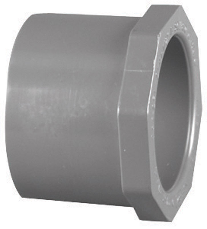 Charlotte Pipe Schedule 80 1 in. Spigot x 1/2 in. Dia. Slip PVC Reducing Bushing