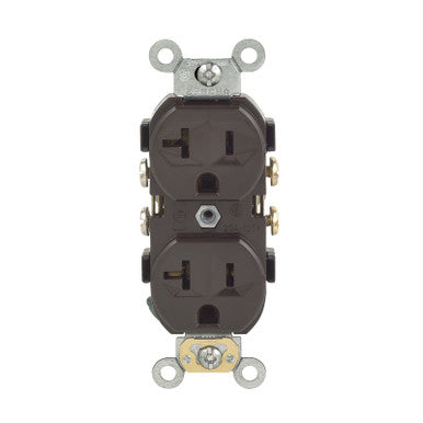 Commercial Duplex Outlet Brown