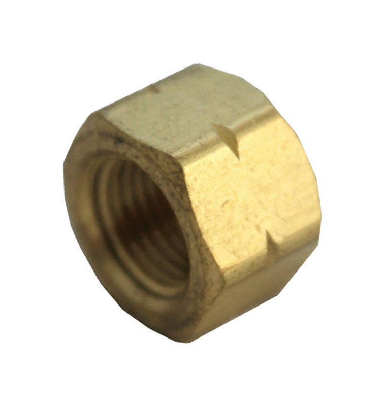jmf 3/8 in. fpt brass cap plumbing pipe cap