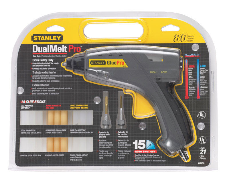 stanley 80 watts dual temperature glue gun hot melt glue gun adhesive