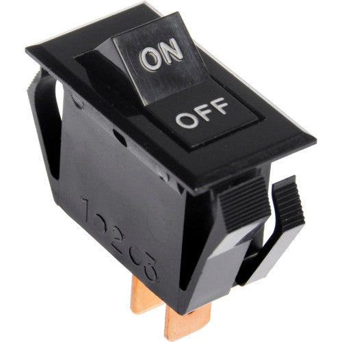 SPST No-Light Rocker Switch w/ On-Off Imprint (20 Amp-125 Volt x 16 Amp-250 Volt)