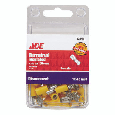 Disc Female Insulated 12-10 AWG 250 Tab